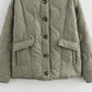 ❄️Winterschlussverkauf 49% Rabatt🔥Damenmode Warm Button Down Cropped Jacke