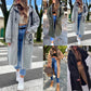 💃Oversize-Kapuzen-Sweatshirt-Mantel für Damen