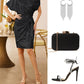 💖Party- und Clubkleid mit One-Shoulder-Träger und funkelnden Pailletten für Damen✨