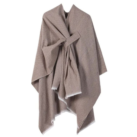 Poncho mit Front-Schlaufe-Design