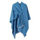Poncho mit Front-Schlaufe-Design
