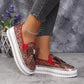 Damen Slip-On Loafer mit Strasssteinen und Schleife