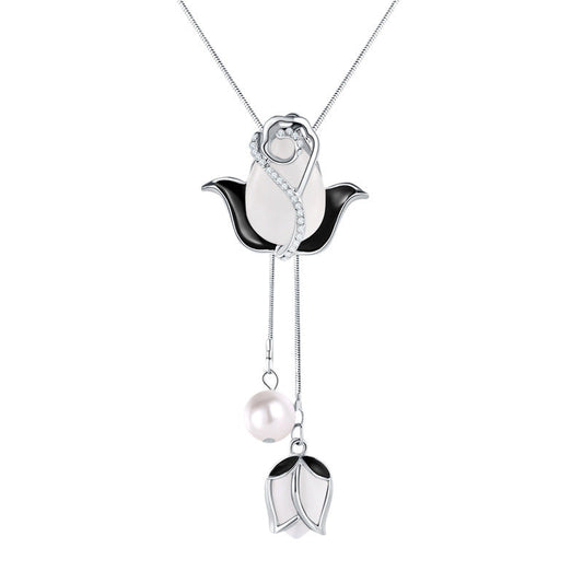 Tulpen-Halskette mit verstellbarer Länge für einen eleganten Look