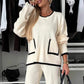 🎁50 % Rabatt: Damen Top und weite Hose 2-teiliges Set