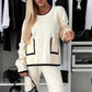 🎁50 % Rabatt: Damen Top und weite Hose 2-teiliges Set