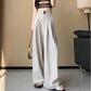 Anzughose mit hoher Taille und weitem Bein für Damen