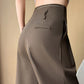 Anzughose mit hoher Taille und weitem Bein für Damen
