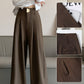 Anzughose mit hoher Taille und weitem Bein für Damen