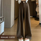 Anzughose mit hoher Taille und weitem Bein für Damen