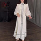 🌹Damen Maxikleid mit halbem Rollkragen und Taschen