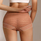 🔥Kaufe 1, bekomme 2 gratis!🔥Bequeme atmungsaktive nahtlose Spitzen-Slips mit hoher Taille