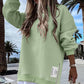 🔥Was soll ich morgen anziehen?🔥Langärmeliger Pullover mit Reißverschluss Schlitz Lässiges Sweatshirt Kleid
