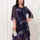 💟2025 Neue geraffte Ärmel Elegante gedruckte Chiffonkleider📐[M - 4XL]