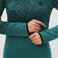 ❣️Neuheiten 2025✨Bedrucktes gerades Langarmkleid mit Rundhalsausschnitt