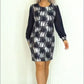 💕Maximal 50 % Rabatt👗Elegantes Kleid mit Rundhalsausschnitt und langen Ärmeln✨