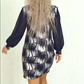 💕Maximal 50 % Rabatt👗Elegantes Kleid mit Rundhalsausschnitt und langen Ärmeln✨