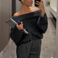 49 % Rabatt!🎀Übergroßer schulterfreier Pullover für Damen