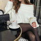 49 % Rabatt!🎀Übergroßer schulterfreier Pullover für Damen