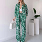 2025 neuer Stil, elegantes Damen Hemd und Hose 2-teiliges Set, Zebra-Print