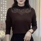 Halbhoher Kragen Cutout Mode Warmes Top
