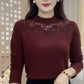 Halbhoher Kragen Cutout Mode Warmes Top