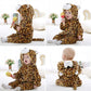 Niedliche Flanell-Babystrampler im Tierdesign