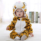 Niedliche Flanell-Babystrampler im Tierdesign