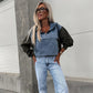 🔥HEISSER VERKAUF 50% - Damen-Jeansjacke mit Kapuze und Kordelzug