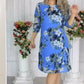 💟Knielanges Kleid mit Blumendruck für Damen