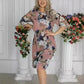 💟Knielanges Kleid mit Blumendruck für Damen