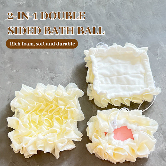 🛁2 zum Preis von 1🧼Peeling-Bad- & Duschkugel mit Seifenhalter