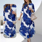 49 % Rabatt!🌟Langärmeliges Maxikleid mit Blumenprint und Revers