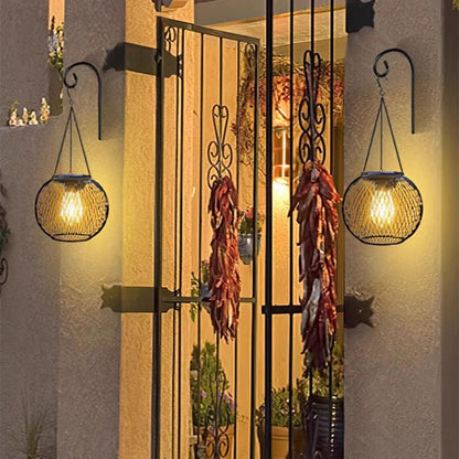 🌞💎 -50% Retro Solar-Hängelampe 💡✨ IP65 wasserdicht, 12h Leuchtdauer, umweltfreundlich für Garten & Terrasse