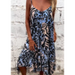 50 % Rabatt!🌟Leopardenmuster Spaghetti-Maxikleid