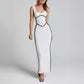 💕Damen ärmelloses Bodycon Kleid mit Rückenschlitz
