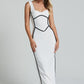 💕Damen ärmelloses Bodycon Kleid mit Rückenschlitz
