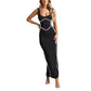 💕Damen ärmelloses Bodycon Kleid mit Rückenschlitz