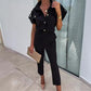 Modischer Einfarbiger Jumpsuit mit Taschen