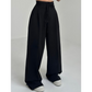 Einfarbige Hose mit hoher Taille und geradem Bein für Damen(⭐50 % Rabatt!)