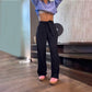 High-Waisted Loose Fit Wide Leg Anzughose