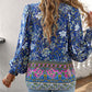 🌷Frühling Vorverkauf 49% Rabatt🍃Damenmode bedrucktes Langarmshirt mit V-Ausschnitt