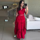V-Ausschnitt Ärmelloses Kleid mit Cut-Out(🔥50 % Rabatt)