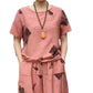 ✈️ Kostenloser Versand bei 2 Einkäufen ✈️🌸Damen-Set: Bedrucktes Kurzarm-Oberteil & 7/8-Hose💃