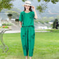 ✈️ Kostenloser Versand bei 2 Einkäufen ✈️🌸Damen-Set: Bedrucktes Kurzarm-Oberteil & 7/8-Hose💃