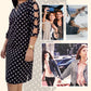 50 % Rabatt!🌟Women's Polka Dot Ausschnitt Ärmel Knielanges Kleid💞💞Trendige neue Produkte