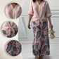 🌷Frühling Hot Sale 49% Rabatt🍃Damenmode Lockeres Cardigan-Shirt & Hose mit hoher Taille Zweiteiliges Set