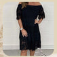 ✨2026 Neuer Verkauf✨💃Trägerloses Spitzenkleid mit hohlem Patchwork für Damen