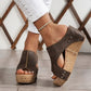 🔥50 % Rabatt für begrenzte Zeit🔥Damen-Sandalen mit Keilabsatz und Nietenverzierung☀️Lieferung innerhalb von 5 Werktagen👜