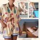 🌸Maximal 50 % Rabatt🍂Damen Freizeit-Pyjama-Set mit Reverskragen & Shorts – 2-teilig
