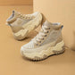 Mesh-Sneakers mit dicker Sohle für Damen